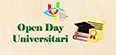 Grafica con logo UICI al di sopra di un testo Open Day Universitari con alla sua destra un tocco e una pergamena stilizzati 