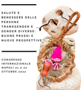 Immagine della locandina dell'evento con testo: Salute e Benessere delle Persone Transgender e Gender Diverse: Buone Prassi e Nuove Prospettive