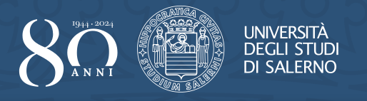Logo dell'Università di Salerno, con scritta 80 anni