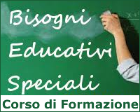 immagine di una lavagna con la scritta: Bisogni Educativi Speciali Corso di Formazione