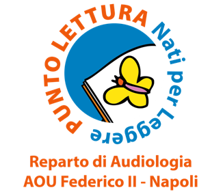 Logo del punto lettura Nati per Leggere del Reparto di Audiologia - AOU Federico II - Napoli