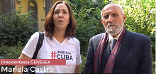 Il Prof. Paolo Valerio, Direttore del Centro di Ateneo SInAPSi, intervista la Presidentessa del CENESEX e Membro dell'Assemblea Nazionale del Potere Popolare di Cuba,  MARIELA CASTRO.