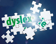 immagine centrale del frontespizio della Guida, raffigurante un puzzle che compone la parola "dyslexie"