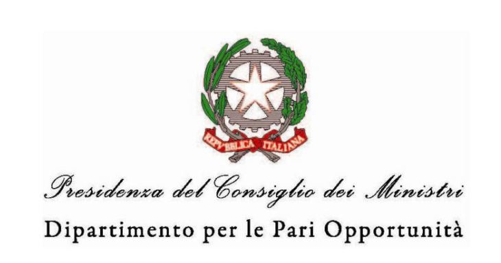 Logo Dipartimento per le Pari Opportunità. Clicca per visitare il sito.