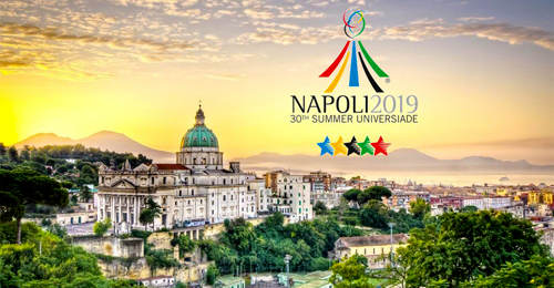 città di Napoli con logo Universiadi