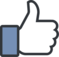 icona di like di Facebook, clicca per mettere un like su Facebook