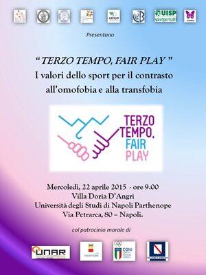 Locandina del Convegno Terzo Tempo, Fair Play