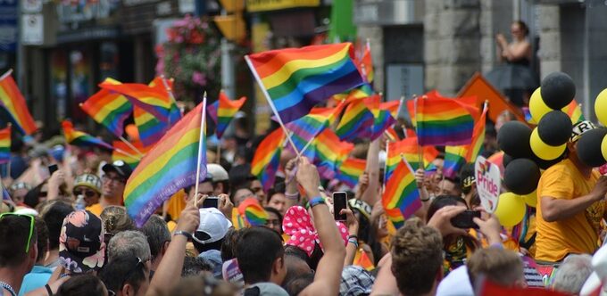 foto scattata durante una manifestazione