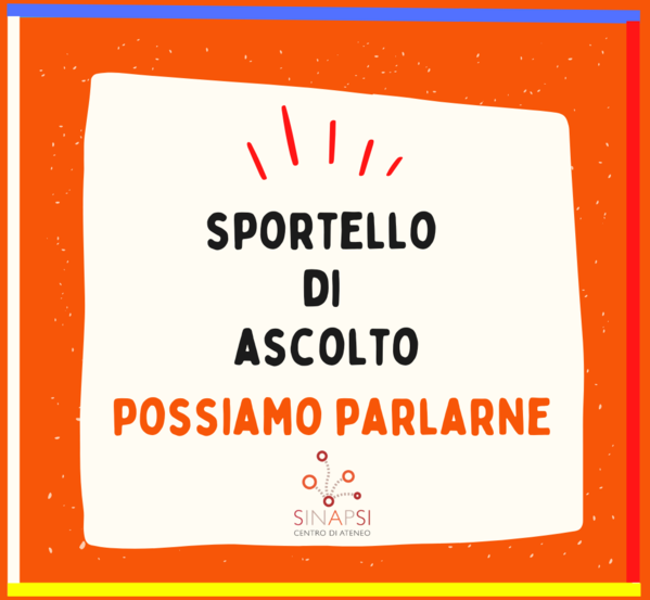 Immagine con testo  Sportello di ascolto Possiamo Parlarne