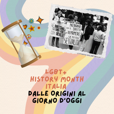 Clessidra  con immagine del primo movimento LGBT italiano