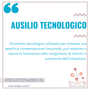 Anteprima grafica descrizione Ausilio Tecnologico