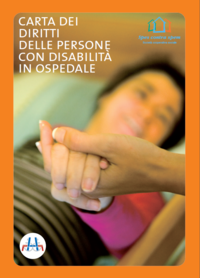 Copertina della Carta dei Diritti delle Persone con disabilità in ospedale