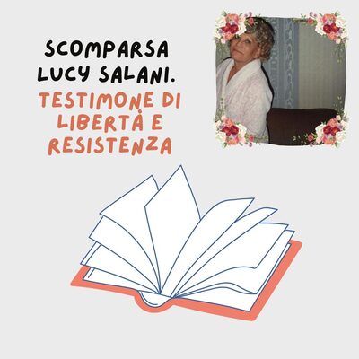 Immagine di Lucy Salani con un libro aperto