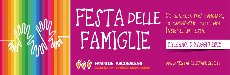 Banner pubblicitario della Festa delle famiglie 2015